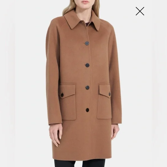 Theory Jackets Coats Theory Relaxed Coat In Doubleface
